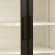 Vitrine réfrigérée FS - 2 ou 3 portes - Cadre aluminium noir - Froid ventilé - Référence FS890H_2