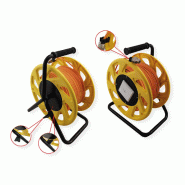 ROLINE Enrouleur de câble RJ-45 Cat.7, fils solides AWG26, connecteurs Cat.6A, orange, 60 m_2