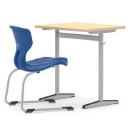 Chaise FLEXO avec appui sur table - Réf 7854 - BIOLAB - Piètement en C - Hauteur T2 à T7 - Empilable et ergonomique_2