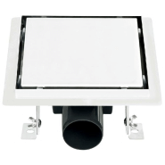 Vidaxl drain de douche avec couvercle 2 en 1 18x18 cm acier inoxydable 145994_2