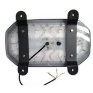 Mini Rampe gyrophare Leds Bleues - Fixation magnétique - 251072M_2