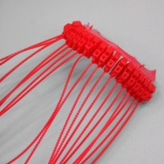Scellé PP à tige crantée ronde - Longueur 167mm-Tige Ø1.2mm-Rouge_2