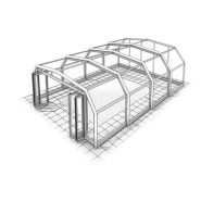 Abri piscine haut indépendant - véranda modulable - Abrisud - espace à vivre esthétique et confortable_2