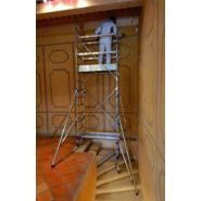 Échafaudage roulant aluminium INSIDER 120 COLOR - Comabi SNC - Hauteur de travail maxi 7,70 m - Compact alu pour finition_2