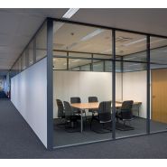 Cloison esthétique H9B avec revêtement mélaminé ou stratifié