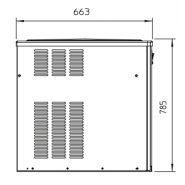 Dispositif de fabrication de glace sans cabine de stockage