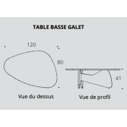 Tables basses Galet & Carrée - Accueil - Buronomic avec plateaux organiques et niches de rangement_2