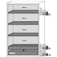 116981w - Armoire de sécurité coupe-feu G 1201, 3 étagères réglables, portes battantes auto-fermantes - résistance 90 minutes EN 14470-1_2