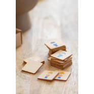Jeu de memory en bois de bouleau laminé - professions - 24 tuiles de 40x40 mm avec logo imprimé_2