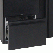 Arrière bar réfrigéré 4 portes CBC410 noir TEFCOLD_2