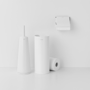 Distributeur de papier hygiénique Brabantia ReNew White - 3 rouleaux - Design minimaliste et hygiénique_2