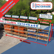 Lot de rayonnage - Hauteur 5 500mm, Longueur 13 950mm, Profondeur 1 000mm - Manulab_2