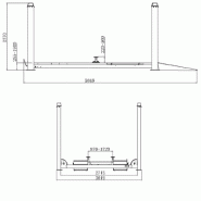 Pont élévateur 4 colonnes 4t avec levage auxiliaire_2