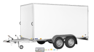 Remorque fourgon en bois SARIS - 2 essieux roues extérieures - PTAC : 2700 Kg - 356 X 169 X H180 CM - Reference -K1 256 150 1500 1_2
