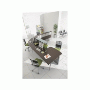 Banque d'accueil Obade Wengé - Référence OBADE 21 - Fabricant CLEN - Modules assis et debout_2