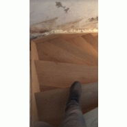 Escalier double quart tournant chêne massif   - menuitech_2