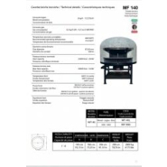 Four à bois statique Manna Forni MF140DL - Capacité 7-8 pizzas_2