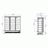 Réfrigérateur 3 portes vitrées JDE-1530R - design moderne et performance exceptionnelle_2