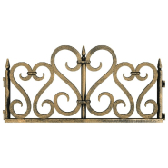 Vidaxl bordures de pelouse 17 pcs doré 10 m pp 318298_2