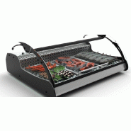 Vitrine réfrigérée spéciale Poissons 3 bacs GN 1/1 statique XL SAYL - Noir_2