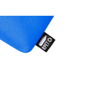 Trousse de toilette zippée en polyester 600D RPET - Couleur bleue - 30g_2