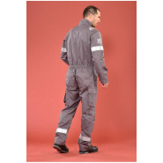 Combinaison multirisques ATEX Plus réf. 656*ATX - 9 poches - Bandes rétroréfléchissantes ignifuges - Normes EN 14404, IEC 61482-2, EN ISO 11612_2
