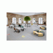 Pouf angulaire 1 place vert forêt_2