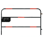 Barrière de chantier TP - Plaque latérale - Lot de 95 - Hauteur 1m - Longueur 1,5m - Personnalisable_2