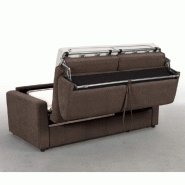 Canapé convertible Day Express - Mono assise - Matelas 14 cm polyuréthane - Taupe - Fabrication artisanale italienne_2
