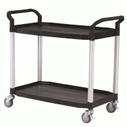 Chariot plastique polyvalent - 190309 – 3 plateaux - 1040 x 495 x 920 mm_2