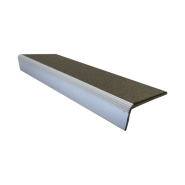 Nez de marche antidérapant en équerre aluminium avec insert en polymère - Longueur 115, 150 ou 230 cm_2