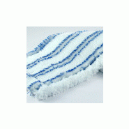 Bandeau microfibre poches et languettes blanc avec bande abrasive bleue 40cm_2