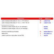 Lnmotc85 - lames à neige - majar - pour motoculteur honda f560_2
