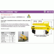 Pince à bordure TSA - Référence 6118TSA500 - Levage de blocs de pierre et béton, légère et transportable_2