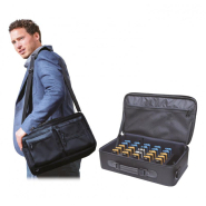 Valise de transport à 35 compartiments avec LED d'état et accessoires pour système de visite guidée WT-200_2