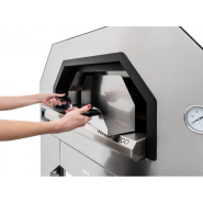 Four à pizza à bois professionnel Titan - 4 pizzas Ø 35 cm - Sol en pierre réfractaire - CFRPB435_2