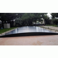 Abri piscine bas Tapia en polycarbonate translucide - façade fixe ou démontable - renforts tous les 50 cm_2