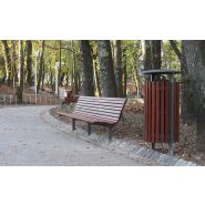 Axis - Poubelle publique Larus - Fonte et bois FSC - 110L_2