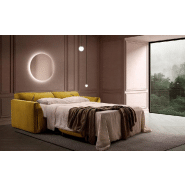 Canapé convertible SOOTH 140x190 cm - tissu personnalisable - design chic et contemporain_2