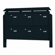 Ensemble de boîtes aux lettres modulaire Terzo - systèmes Potsdam et Leipzig - aluminium et époxy - montage facile_2