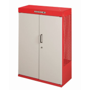 Armoire 2 portes à roulettes rouge - 1605 mm x 450 mm x 625 mm - 1495CD60WRED_2