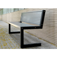 Banc public City UM392 - acier galvanisé avec traitement Ferrus - résistant à la corrosion_2