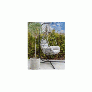 Chaise suspendue casablanca – MTF – acier/rotin noire – 3exn0059_2
