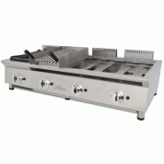 Plancha gaz modulaire FLEXI Ligne 600 - 8 brûleurs - 130 cm - 23.2 kW | Arilex 4MB_2