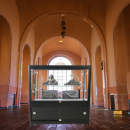 Vitrine Exposition LED H 90 x L 90 x P 45 cm - Noir mat - Réf.2228403_2