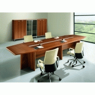 Bureau de direction ZETA X - Sous main cuir en option - Plateau bois 180/200 cm - QUADRIFOGLIO_2