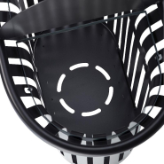 TULIPE Corbeille publique 2 x 60L à poser - Fabrication française - Matière recyclable - Optimisation de la collecte séparative_2