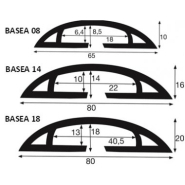 Goulotte de plancher 8 dimensions, coloris gris ou noir - Gamme BASEA_2