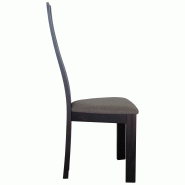 Lot de 2 chaises Soana en orme rouge - bois massif - assise garnie en tissu brun_2