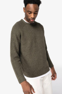 Pull écoresponsable homme à grosses mailles - Native Spirit - Réf: NS911 - Coton biologique et polyester recyclé_2